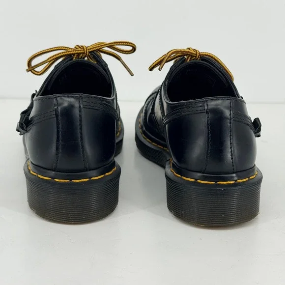 Dr. Martens 1461 Bow Oxford Shoe Women 7 Black Leather Low Top 3 Eye Lace Up